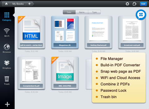 DocAS Lite - PDF Converter, Annotate PDF, Take Notes and Good Reader screenshot 2
