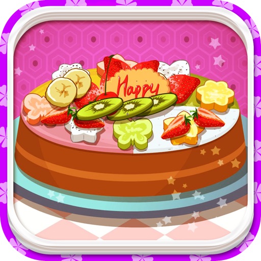 Colorful Fruity Ice Cream Icon