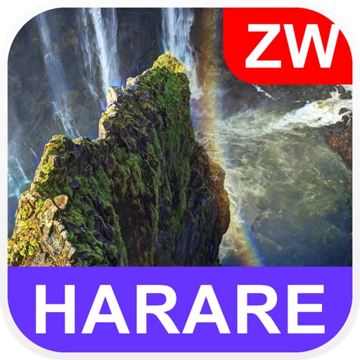 Harare, Zimbabwe Offline Map - PLACE STARS