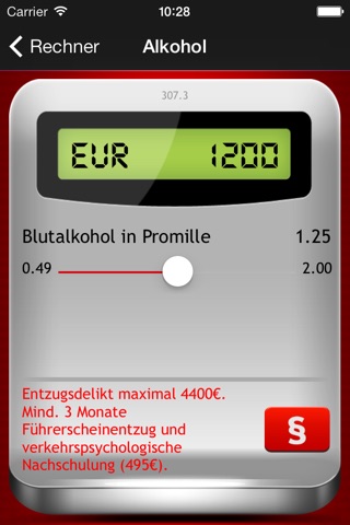 Bußgeld Rechner Österreich - Was kostet es? screenshot 3
