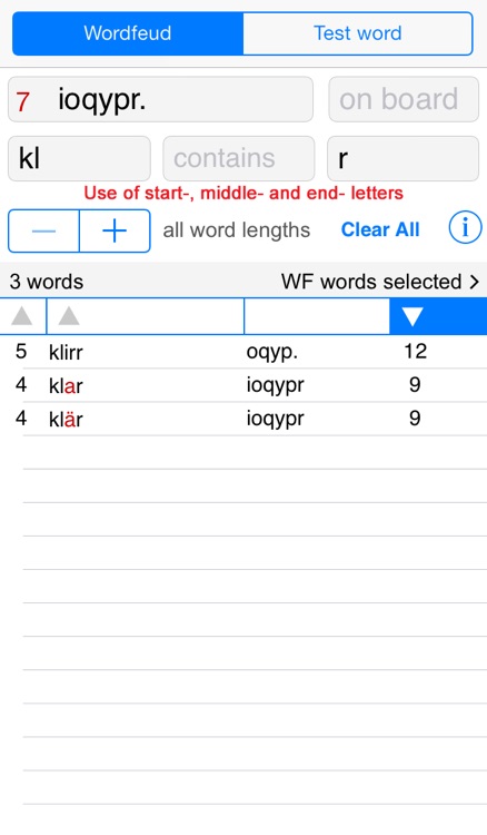 Words Finder Wordfeud Deutsch/German - find the best words for Wordfeud, crossword and cryptogram