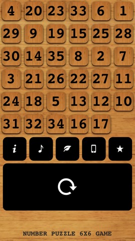 数字のパズル 6X6 - 無料ゲームのおすすめ画像1