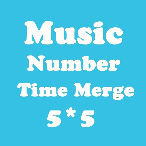 Number Merge 5X5 - Merging Number Block And Playing With Piano Music icon