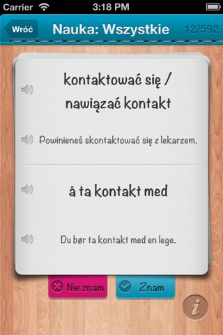 iFiszki Norweski trening od podstaw screenshot 3