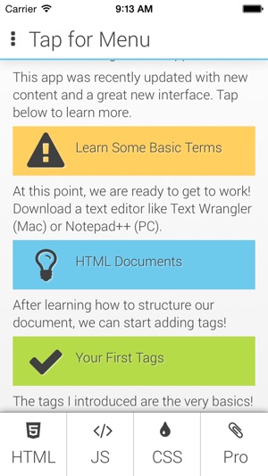 Learn HTML Basics Pro(圖1)-速報App