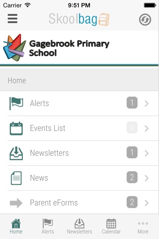 JRLF - Gagebrook Primary School - Skoolbag screenshot 3