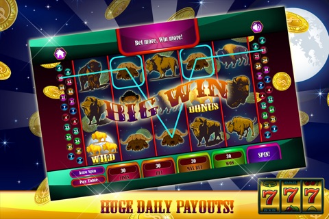 777 Buffalo Cash Casino - Diamond Sin Tycoon Slot Machine screenshot 3