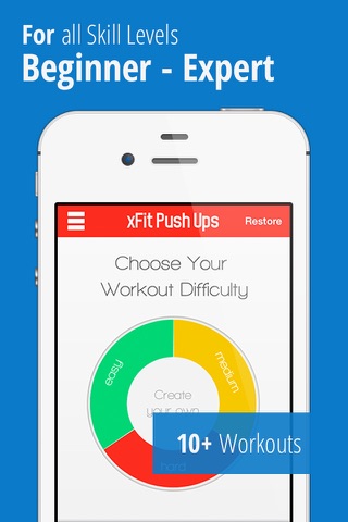xFit Push Ups – Do 100 Pushups Trainer Daily Chest Workout Challenge for Lean Sculpted Muscles screenshot 2