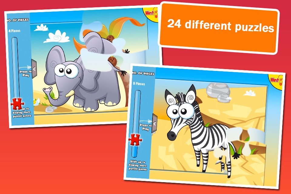 Animal Jigsaw Puzzle: Cartoon Puzzles for Kids screenshot 2