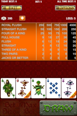 Thrones Video Poker Game screenshot 4