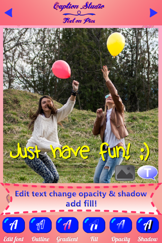 Caption Studio Text on Pics Cute Photo Writer screenshot 3