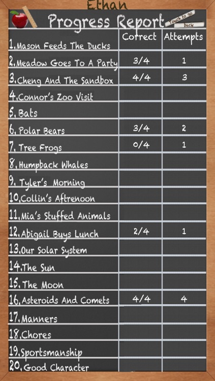 Kids Reading Comprehension Level 1 Passages For iPhone screenshot-4