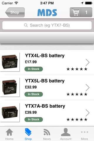 Yuasa Motorcycle Battery Finder screenshot 4