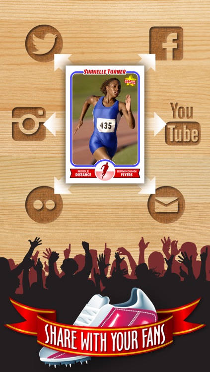 Track and Field Card Maker - Make Your Own Custom Track and Field Cards with Starr Cards screenshot-3