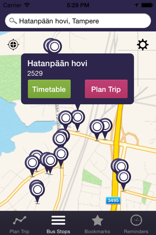 Ontimely-Tampere, joukkoliikenne Repa Reittiopas, Tampere aikataulut, linjakartta , reittihaku , reittiopas Tampere, Free screenshot 3