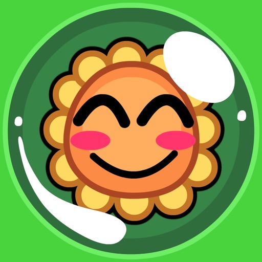 Plant Happy: Sunshine flower power bounce action icon