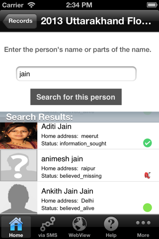 Person Finder: reconnect with missing friends and loved one's screenshot 3