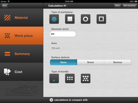 Bahco BandCalc screenshot 3