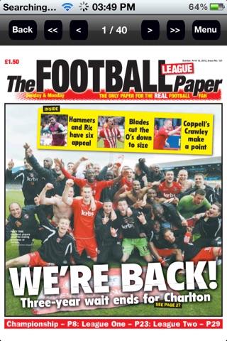 The Football League Paper screenshot 2