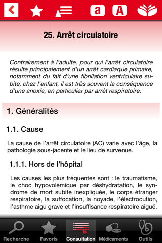 Urgences pédiatriques LITE screenshot 2