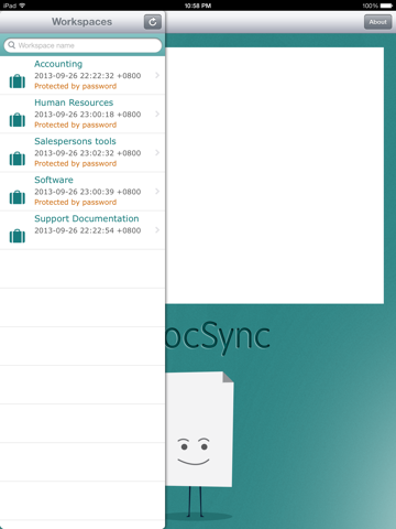 eDocSync Tablet iOS edition screenshot 2