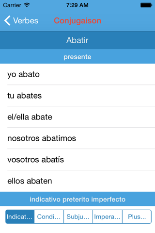 spanish verbs conjugation screenshot 4