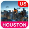 Houston, TX, USA Offline Map - PLACE STARS