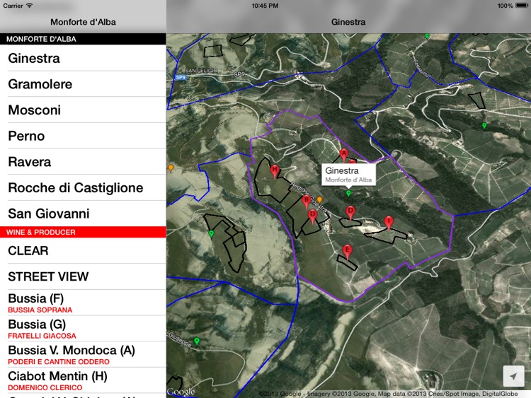 Monforte d'Alba Wine Map