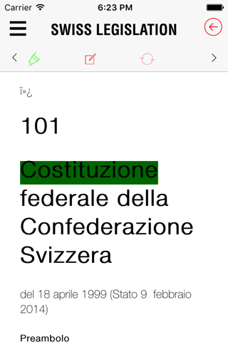 Swiss Legislation screenshot 2