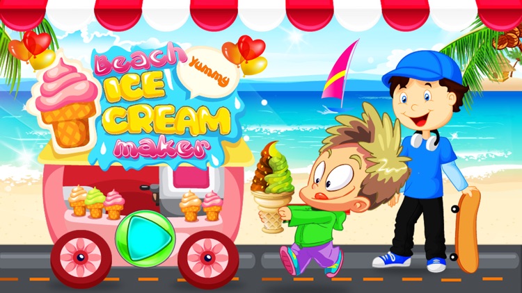 Beach Ice Cream Maker – Make frozen dessert in this chef cooking game for kids screenshot-3