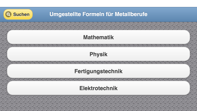 Umgestellte Formeln für Metallberufe Lit