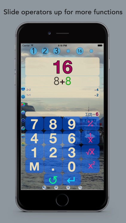 Plus 8 Calculator with Conversions and Custom Background