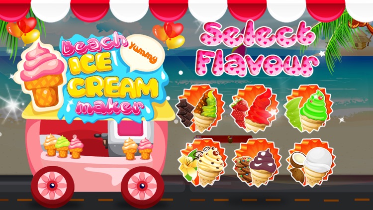 Beach Ice Cream Maker – Make frozen dessert in this chef cooking game for kids