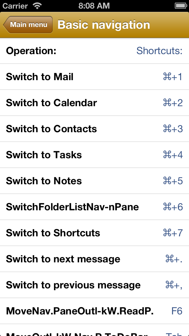 How to cancel & delete Shortcuts for Mac Outlook from iphone & ipad 4
