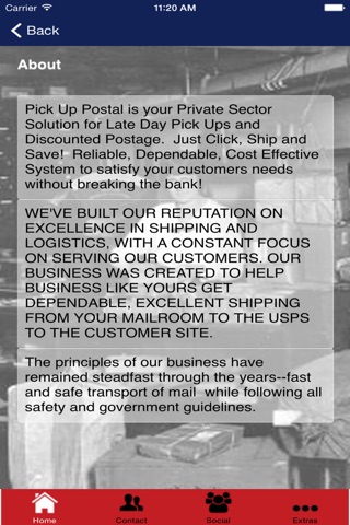 Pick Up Postal Shipping Portal screenshot 3
