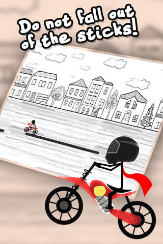 Biker Stickman Line Racer: City Rush Runner screenshot 2