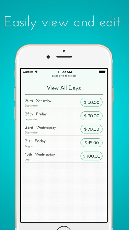 Calculate My Tips - Track your hourly rate and  salary, income and wages screenshot-3