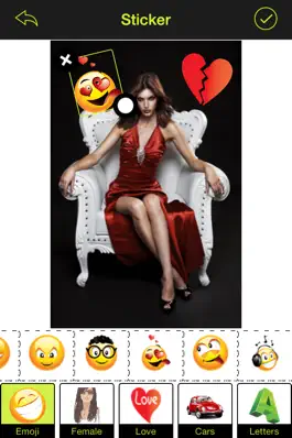 Game screenshot InstaSticker - Add stickers on your photos. Share on Insagram, Twitter, Flicker and Facebook Free apk