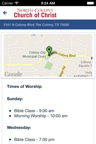 North Colony Church of Christ screenshot 2