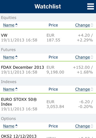 Eurex Mobile screenshot 3