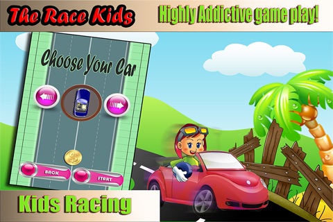 The Race Kids - Free Mega Fun Hot Rod Car Drive screenshot 2