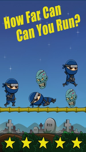 Zombie Ninja Attack - Escape the Angry Flying Zombie Heads(圖4)-速報App