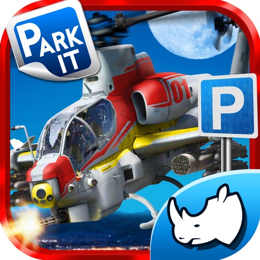 Helicopter flying Game 3D Army Heli Parking icon