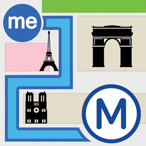 me 2 metro: Paris underground icon