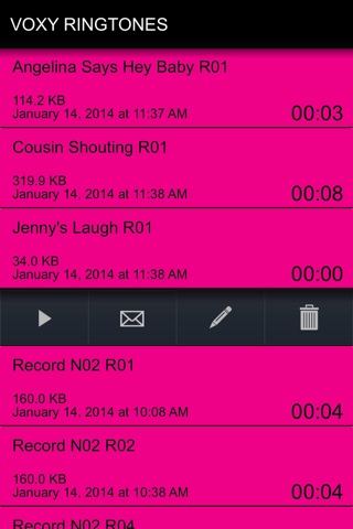 Voxy - Make ringtones with your friends voices and hear them when they call! screenshot 4