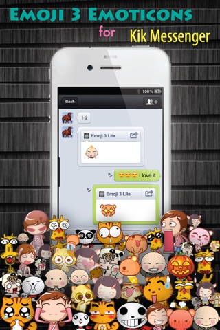 Emoji 3 Emoticons for LINE, Kik, WeChat, Twitter, BBM, Zoosk & Facebook Messenger - Free Emoji Keyboard with Pop Emojis & Emoticon icons Animation Emoji - Lite Version screenshot 3