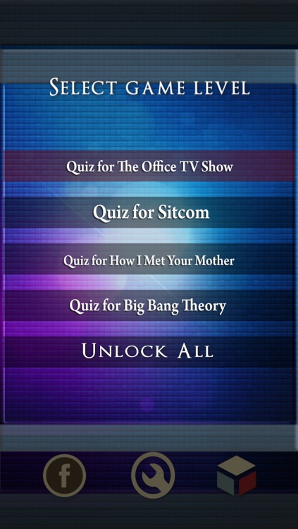 TV Show Quiz - Trivia for Big Bang Theory,Sitcom,The Office, How I Met your Mother and The Seinfeld famous TV Shows in one game