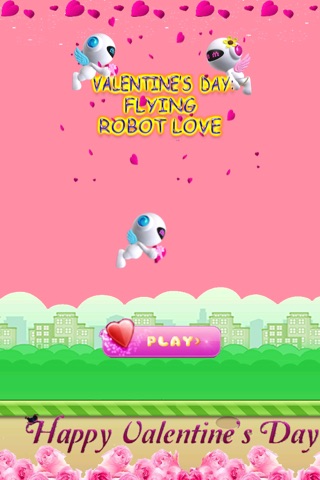 Valentine's Day: Flying Robot love - for kids screenshot 2