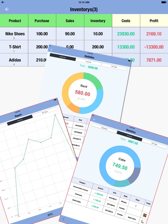 Daily Sales Tracker 3 HD-Inventory Tracker,Manager
