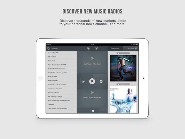 ‎OneTuner Pro Radio Player for iPhone, iPad, iPod Touch - tunein to 65 genre stream! Screenshot